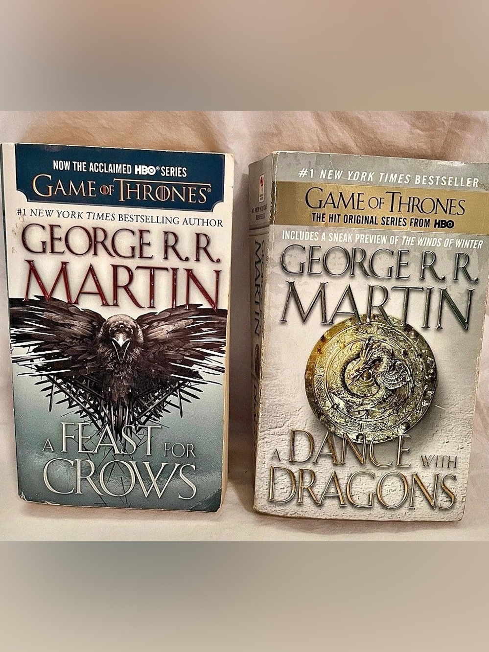 Game of Thrones Books: A Feast for Crows & A Dance with Dragons Lot